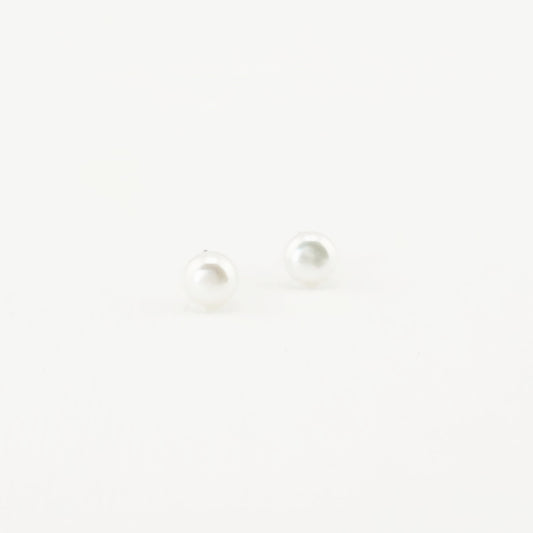 Pearl Earrings Silver Mini