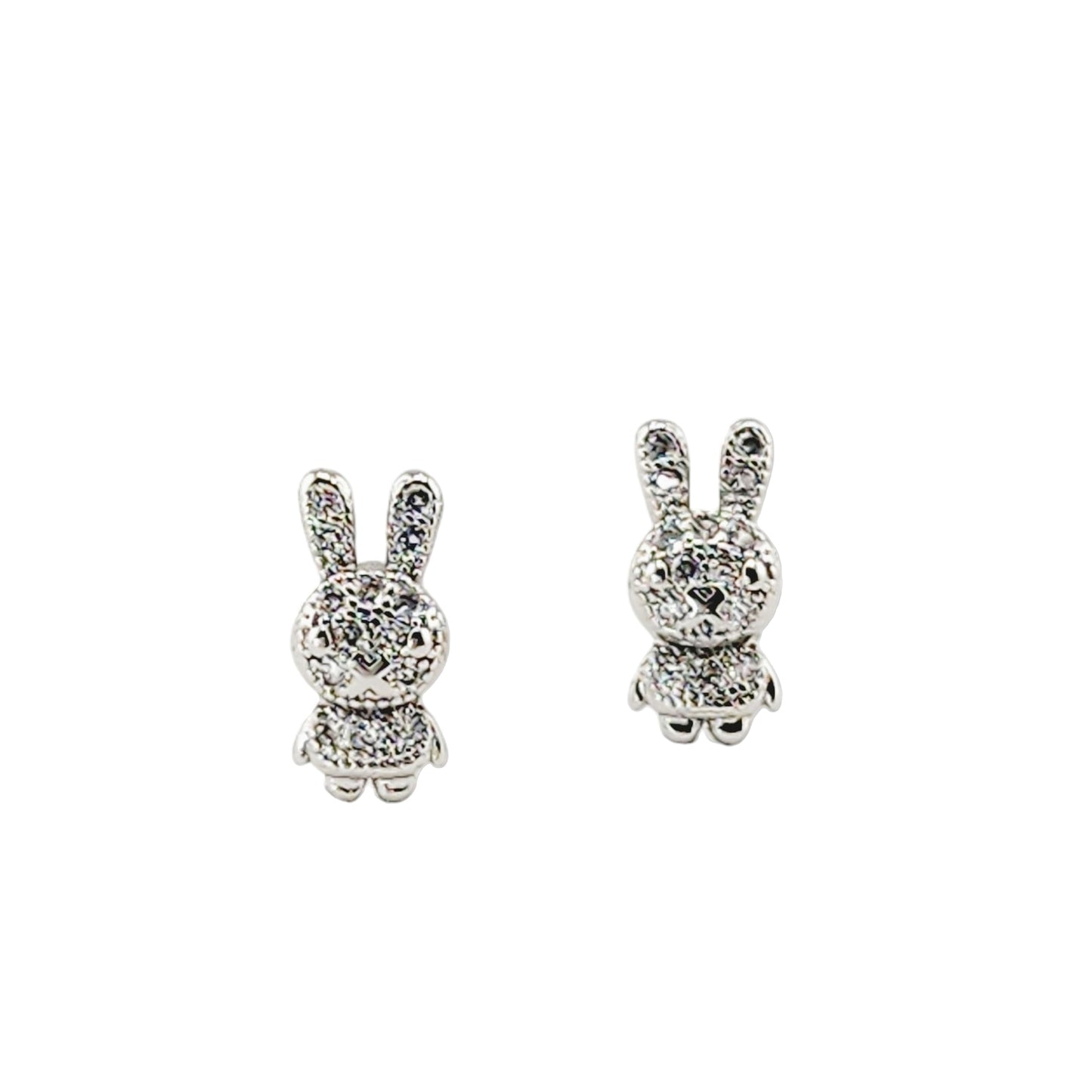 Bunny Pave Mini Earrings