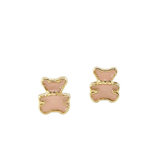 Blush Bear Mini Earrings