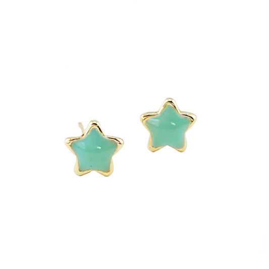 Star Earrings Mint