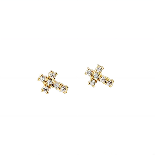 Cross Mini Earrings