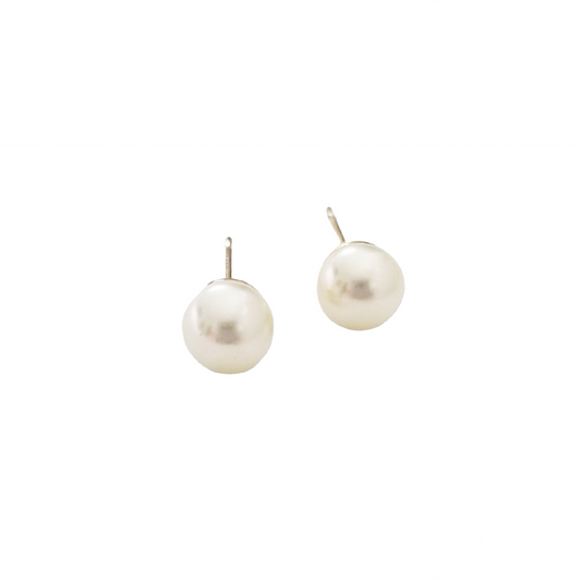 Pearl + Gold Earrings Mid-size