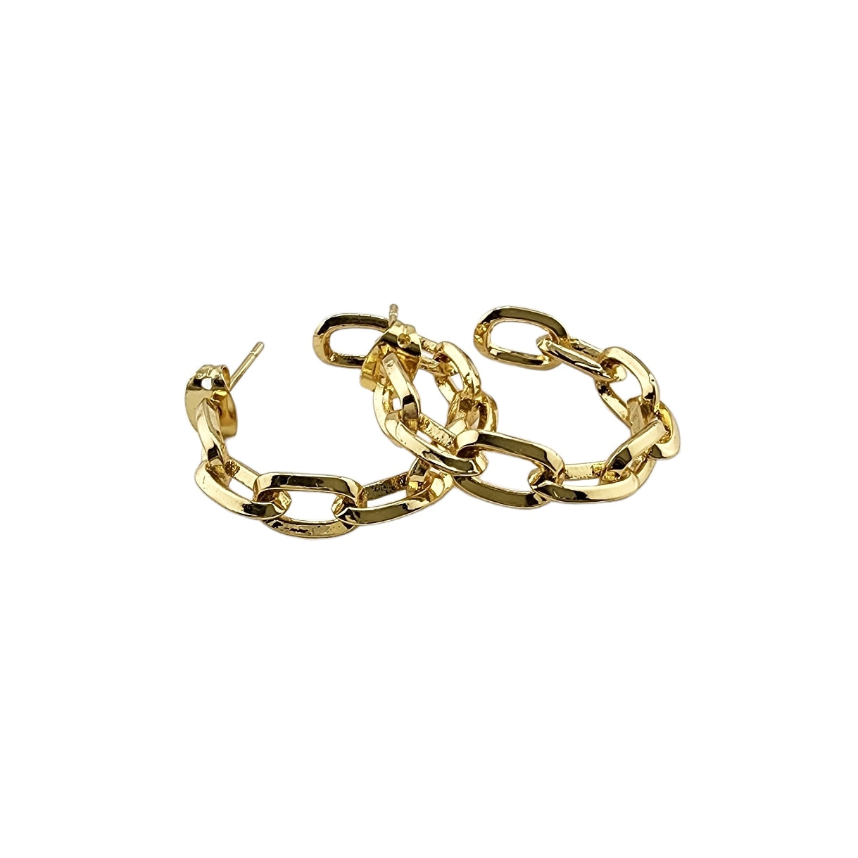 Mini Chain Hoop Earrings